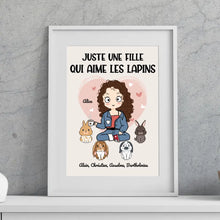 Charger l'image dans la galerie, Jusqu'à 4 lapins, Passe partout personnalisés, Cadeau Pour Maman De lapin, fille qui aime les lapins
