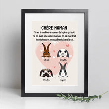 Charger l'image dans la galerie, Jusqu'à 9 lapins, Passe partout personnalisés, Cadeau Pour Maman De lapin, fête des mères, Chère maman
