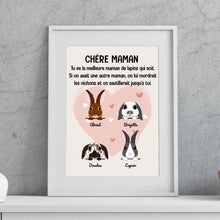 Charger l'image dans la galerie, Jusqu'à 9 lapins, Passe partout personnalisés, Cadeau Pour Maman De lapin, fête des mères, Chère maman