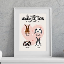 Charger l'image dans la galerie, Jusqu'à 9 lapins, Passe partout personnalisés, Cadeau Pour Maman De lapin, Les lapins ont volé mon cœur