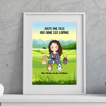 Charger l'image dans la galerie, Jusqu'à 9 lapins, Passe partout personnalisés, Cadeau Pour Maman De lapin, fête des mères