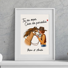 Charger l'image dans la galerie, Passe partout personnalisés, Cadeau Pour Maman cheval, fête des mères, Tu es mon Coin de paradis