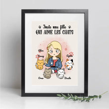 Charger l'image dans la galerie, Jusqu'à 9 Chats, Passe partout personnalisée, Cadeau pour Maman Chat, fête des mères, Fille Aime Les Chats