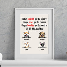 Charger l'image dans la galerie, Jusqu'à 6 Chiens, Passe partout personnalisée, cadeau pour Maman Papa Chien, Je te regarderai