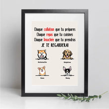 Charger l'image dans la galerie, Jusqu'à 6 Chiens, Passe partout personnalisée, cadeau pour Maman Papa Chien, Je te regarderai