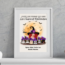 Charger l'image dans la galerie, Jusqu'à 6 Chiens, Passe partout personnalisée, Cadeau pour Maman Chien, sorcière, Joyeux Halloween