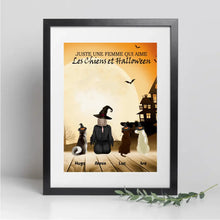 Charger l'image dans la galerie, Jusqu'à 4 Chiens, Passe partout personnalisée, Cadeau pour Halloween, Maman, sorcière, Joyeux, Monstres