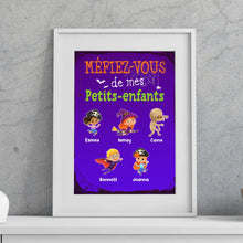 Charger l'image dans la galerie, Jusqu'à 12 enfants, Passe partout personnalisée, Cadeau pour Halloween, Mamie, Papy, Grand-père, Grand-mère