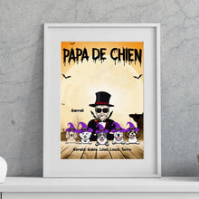 Charger l'image dans la galerie, Jusqu'à 6 Chiens, Passe partout personnalisée, cadeau pour Papa Chien, papy, grand-père, Joyeux Halloween