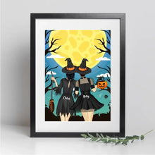 Charger l'image dans la galerie, Passe partout personnalisée, cadeau pour sœurs, amies, meilleures amies, joyeux Halloween