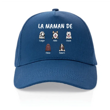 Charger l'image dans la galerie, Casquette personnalisée chien, Casquette femme chiens, Jusqu'à 6 chiens, La maman de chiens