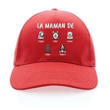 Charger l'image dans la galerie, Casquette personnalisée chien, Casquette femme chiens, Jusqu'à 6 chiens, La maman de chiens