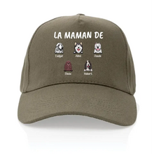 Charger l'image dans la galerie, Casquette personnalisée chien, Casquette femme chiens, Jusqu'à 6 chiens, La maman de chiens