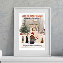 Charger l'image dans la galerie, Jusqu'à 5 Chiens, Passe partout personnalisée, cadeau pour maman Chien, joyeux Noel, Femme Aime Les Chiens
