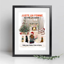 Charger l'image dans la galerie, Jusqu'à 5 Chiens, Passe partout personnalisée, cadeau pour maman Chien, joyeux Noel, Femme Aime Les Chiens