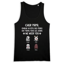 Charger l'image dans la galerie, Jusqu'à 9 chiens, T shirt personnalisé chien, t shirt homme papa chien, cher papa