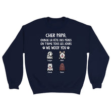 Charger l'image dans la galerie, Jusqu'à 9 chiens, T shirt personnalisé chien, t shirt homme papa chien, cher papa