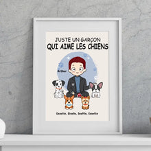 Charger l'image dans la galerie, Jusqu'à 9 Chiens, Passe partout personnalisée, cadeau pour papa Chien, Homme, Garçon Qui Aime Les Chiens