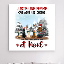 Charger l'image dans la galerie, Impressions sur métal personnalisée, Noël cadeau pour Maman Chien, Jusqu'à 6 Chiens, Femme, Fille Qui Aime Les Chiens