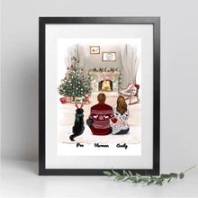 Charger l'image dans la galerie, Jusqu'à 3 Chiens, Passe partout personnalisée, Noël cadeau pour Papa, maman Chien, Couple, Famille, mari, femme