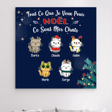 Charger l'image dans la galerie, Impressions sur métal personnalisée, Noël cadeau pour papa, Maman Chat, Jusqu'à 9 Chats, Ce Sont Mes Chats