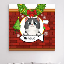 Charger l'image dans la galerie, Impressions sur métal personnalisée, Noël cadeau pour papa, Maman Chat, joyeux Noël