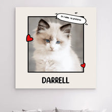 Charger l'image dans la galerie, Impressions sur métal photo d'animaux personnalisée, Noël cadeau pour papa, Maman Chat, Chien, Horse, Animaux