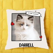 Charger l'image dans la galerie, Oreiller photo d'animaux personnalisée, Canapé Coussin Noël cadeau pour papa, Maman Chat, Chien, Horse, Animaux