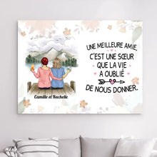 Charger l'image dans la galerie, Impressions sur métal personnalisée, cadeau pour meilleures amies, Jusqu'à 5 filles, C'est Un Sœur Qui La Vie A Oublié