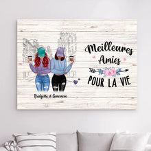 Charger l'image dans la galerie, Impressions sur métal personnalisée, cadeau pour Sœurs, amies, Jusqu'à 5 filles, Meilleures amies Pour La vie
