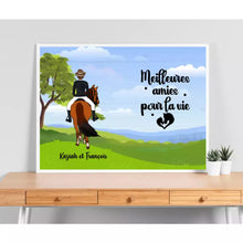 Charger l'image dans la galerie, Poster encadré en bois personnalisée, cadeau pour maman cheval, fête des mères, Femme, Fille, Meilleures Pour La Vie