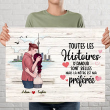 Charger l'image dans la galerie, Poster encadré en bois personnalisée, Noël cadeau pour Couple, épouse, mari, Famile, Toutes Les Histoires