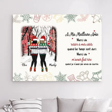 Charger l'image dans la galerie, Impressions sur métal personnalisée, Noël cadeau pour Sœurs, amies, Jusqu'à 6 filles, À Ma Meilleurs Amies Merci