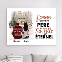 Charger l'image dans la galerie, Impression sur Acrylique personnalisée, Noël cadeau pour papa, Jusqu'à 5 filles, L'amour entre un Père et Sa Fille