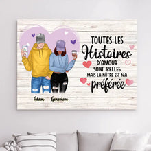 Charger l'image dans la galerie, Impression sur Acrylique personnalisée, cadeau pour Couple, petit ami, petite amie, Les Histoires D'amour Sont Belles