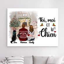 Charger l'image dans la galerie, Impressions sur métal personnalisée, Noël cadeau pour Maman et Papa Chien, Noël est Meilleure Avec des chiens