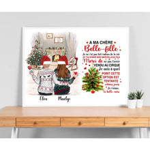 Charger l'image dans la galerie, Poster encadré en bois personnalisée, Noël cadeau pour belle-mère et belle-fille, A ma chère belle-mère/belle-fille