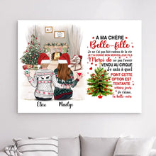 Charger l'image dans la galerie, Impressions sur métal personnalisée, Noël cadeau pour belle-mère et belle-fille, A ma chère belle-mère/belle-fille