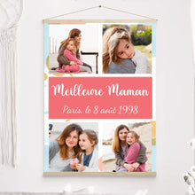 Charger l'image dans la galerie, Toile à suspendre personnalisée, Toile Photo Noël cadeau pour Meilleure Maman, Mère et sa Fille Est éternel