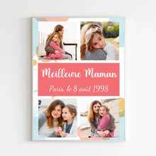 Charger l'image dans la galerie, Poster encadré en bois personnalisée, Photo Noël cadeau pour Meilleure Maman, Mère et sa Fille Est éternel