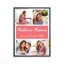 Charger l'image dans la galerie, Poster encadré en bois personnalisée, Photo Noël cadeau pour Meilleure Maman, Mère et sa Fille Est éternel
