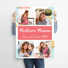 Charger l'image dans la galerie, Poster encadré en bois personnalisée, Photo Noël cadeau pour Meilleure Maman, Mère et sa Fille Est éternel