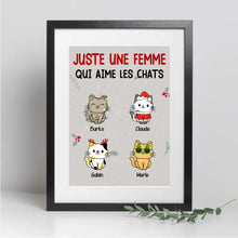 Charger l'image dans la galerie, Passe partout personnalisée, Noël cadeau pour Maman Chat, Mignons Chats, Femme, Fille Qui Aime Les Chats