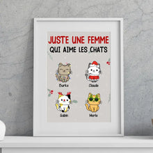 Charger l'image dans la galerie, Passe partout personnalisée, Noël cadeau pour Maman Chat, Mignons Chats, Femme, Fille Qui Aime Les Chats
