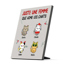 Charger l'image dans la galerie, Impression sur table personnalisée, TableTop Print Noël cadeau pour Maman Chat, Femme, Fille Qui Aime Les Chats