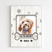 Charger l'image dans la galerie, Poster encadré en bois personnalisée, Photo cadeau pour Maman Papa chat, Chien, Animal, joyeux noël