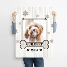 Charger l'image dans la galerie, Poster encadré en bois personnalisée, Photo cadeau pour Maman Papa chat, Chien, Animal, joyeux noël
