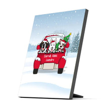 Charger l'image dans la galerie, Impression sur table personnalisée, TableTop Print cadeau pour Maman et Papa Chien, jusqu'à 3 chiens, joyeux noël