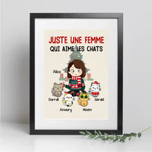 Charger l'image dans la galerie, Passe Partout Personnalisée pour Maman Chat – Cadeau Noël Parfait pour Femme et Fille Amoureuse des Chats