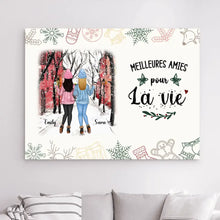 Charger l'image dans la galerie, Impressions sur métal personnalisée, Noël cadeau pour Sœurs, Jusqu'à 5 filles, meilleures amies pour la vie